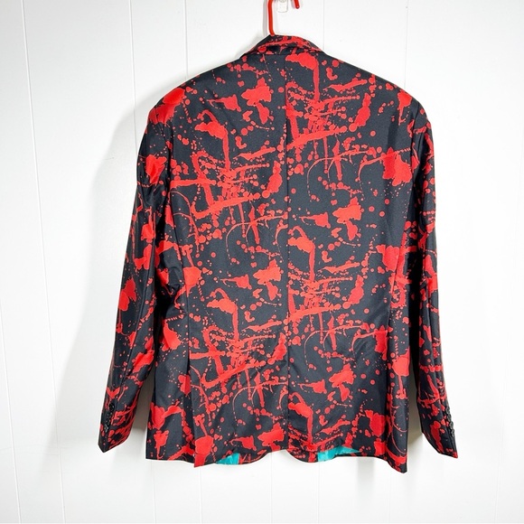 Suitmeister Black Halloween Black Spatter Suit with Tie Large (42-44) - Picture 2 of 14